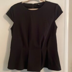 Black Peplum Top